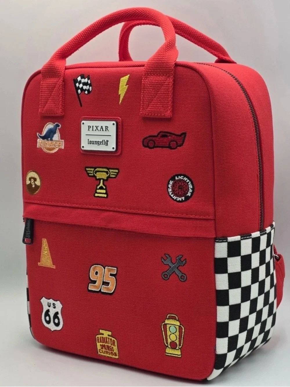 20 YEARS anniversary- Loungefly Red Lightning 95 McQueen Patchwork mini Backpack